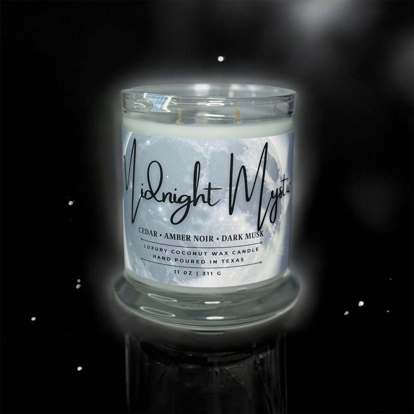 Handcrafted 11oz Midnight Mystic scented candle by MomTee Creations