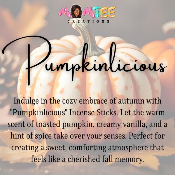 Handcrafted Pumpkinlicious scented incense sticks by MomTee Creations.